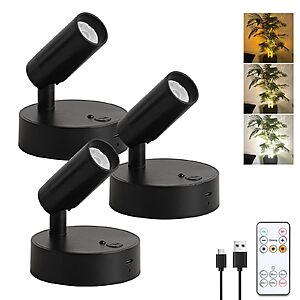 [Prime] 3-Pack JOOSENLUX Rechargeable Wireless 2600mAh Indoor SpotLights $15.16 + Free Shipping