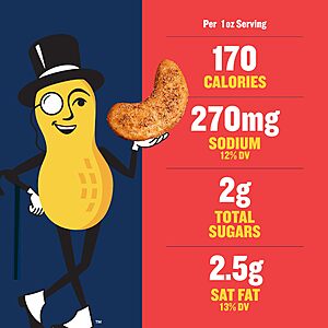 PLANTERS Garlic Chili Crisp Cashews, Plant Based Protein, 5 Oz (1 Ct)~$3.01 With S&S @ Amazon