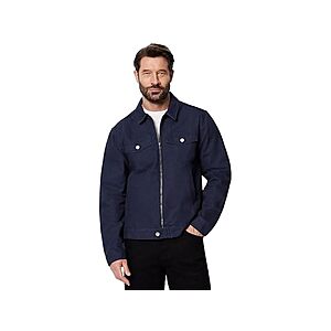 Amazon Essentials Men's Cotton Canvas Zip-Front Trucker Jacket (Various) $14.99