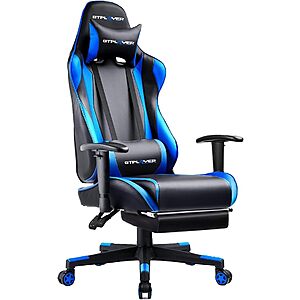 GTPLAYER Gaming Chair with Footrest (Various) $69.99