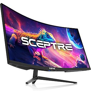 34" Sceptre Curved Ultrawide 3440x1440 WQHD 180Hz Gaming Monitor (C345B-QUT168) $207.97 + Free Shipping