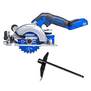 Kobalt 24V 4-1/2" Brushless Cordless Compact Circular Saw (KCCS) $79.00 + Free Shipping