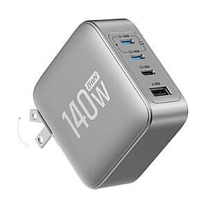 EF ECOFLOW Rapid Pro Charger, 146W 4-Post GaN USB C Charger Block $47.49