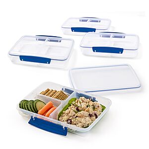 4-Pack Rubbermaid Pack & Go Divided Meal Prep Containers w/ Secure Seal Lids $12.99 + Free Shipping w/ Prime or $35+