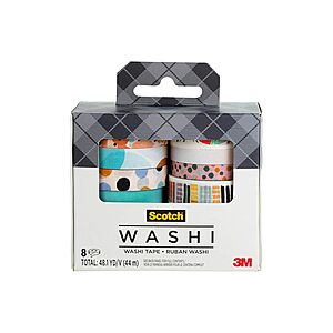 8-Roll Scotch Expressions Washi Tape Pack (Bold) $6.65 + Free Shipping w/ Prime or on $35+