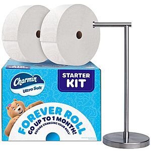 2-Roll Charmin Ultra Soft Forever Roll Toilet Paper Starter Kit (1700 Sheets per Roll) $19.99 at Target w/ Free Store Pickup