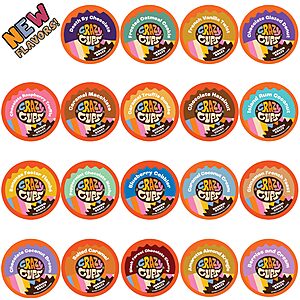 [S&S, AC] $7.77: Crazy Cups Flavored Coffee Single Serve Coffee Pods Variety Pack, 20 Count