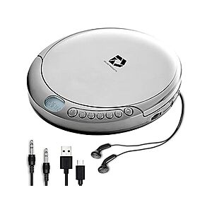 Woot! App: $7.99 | Deluxe Portable CD Player w/ 3.5mm Aux Cable at Woot!