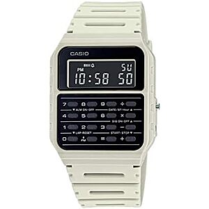 $23.97* | 34mm Casio Data Bank Watch w/ 8-Digit Calculator & Resin Band (Grey) at Amazon