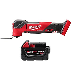 Milwaukee M18 FUEL 18-Volt Lithium-Ion Cordless Brushless Oscillating Multi-Tool with 5.0 Ah Battery $206.1