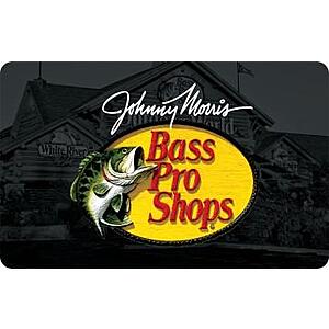 $75 Bass Pro Shops, $63.75, $100 Sportsman's Warehouse eGift Card, $85, Kroger Gift Cards
