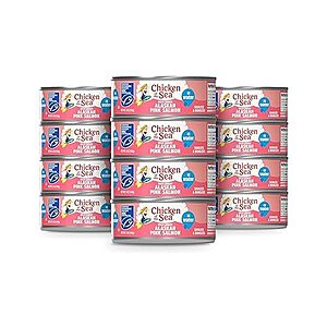 [SnS, AC] $14.04* | 12-ct 5-oz Chicken of the Sea Alaskan Pink Canned Salmon in Water at Amazon