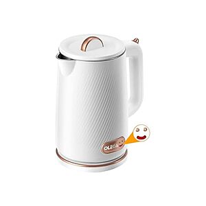 OLEGA 1500W Electric Kettle 1.8L Stainless Steel Inner $9.99 + Free S&H w/ Prime at Woot!