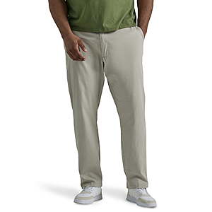 Lee Big Men's Extreme Motion Relaxed Fit Flat Front Pants w/ Flex Waistband (Various) $19.76 + Free Shipping w/ Walmart+ or on $35+