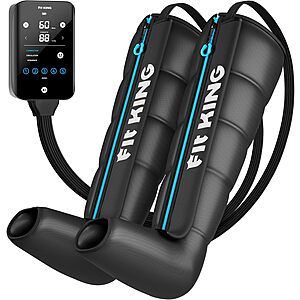 FIT KING Cordless Air Compression Recovery System, 5 Zones Leg Massager (SMALL) $145 AC + Free Shipping
