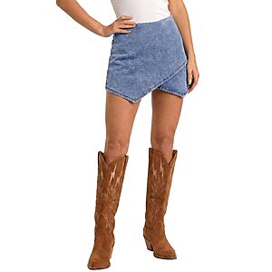 Amazon – luvamia Women's Stretch Denim Wrap Skort $16.99–$17.24 w/ Code $33.99
