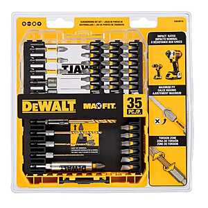 DeWalt Max Fit Assorted Assorted Screwdriving Bit Set S2 Tool Steel 35 pc $16.99