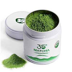 35°N MATCHA Organic Ceremonial Matcha Green Tea Powder, 1.4 oz (40g) $15.39