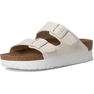 Birkenstock Women's Arizona Platform Sandals (Eggshell) $62 + Free Shipping
