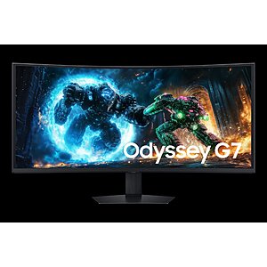 Samsung EPP: 40 Inch Odyssey G7 G75F WUHD 5K2K | 180Hz | Curved VA | Gaming Monitor LS40FG75DENXZA $550