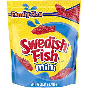 Swedish Fish Mini Soft & Chewy Candy (1.8 lb Family Size Bag) $4.74 w/ S&S + Free Shipping w/ Prime or on $35+