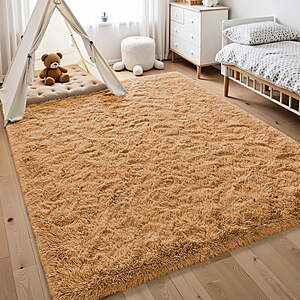 5ft x 8ft Nefoso Shag Area Rug $17 @ Walmart