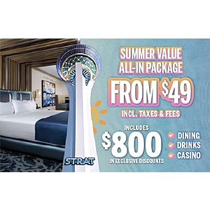 The Strat Las Vegas: $49 NO RESORT FEE