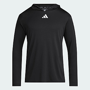 adidas men D4T Long Sleeve Lightweight Hoodie $19