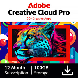 Adobe Creative Cloud Pro (12 Month Subscription, Download) w/ 100GB Cloud Storage $428.99 via B&H Photo Video