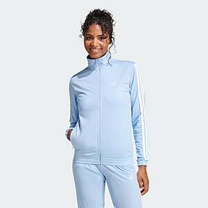 adidas Women's Activewear (Pants, Shorts & Tees): Women's Tricot 3-Stripes Track Jacket $16 & More + Free Shipping