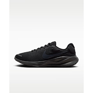Nike Men's Revolution 7 Road Running Shoes (Black / Off Noir) $39.73
