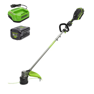 Greenworks RENEWED 80V 17" Brushless String Trimmer: 2.0 Ah Battery and Charger+ Free S/H $153