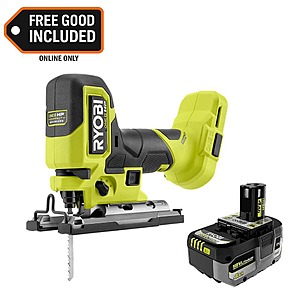 ONE+ HP 18V Brushless Cordless Compact Barrel Grip Jigsaw with ONE+ 18V 4.0 Ah HIGH PERFORMANCE Battery $149