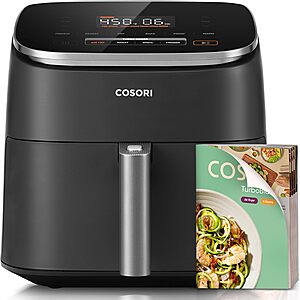 Cosori TurboBlaze Air Fryer, 9-in-1, 6 Qt, PFAS-Free Ceramic Coating $109.99