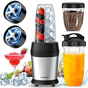 Colarlemo 1200W Smoothie Blender, Personal Kitchen Blender, Ice Crushing $49.99