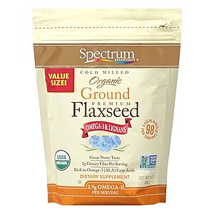 [NEW, SnS] $8.54 | 24-Oz Spectrum Essentials Organic Ground Flaxseed at Amazon