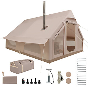 Costway Inflatable 4 Season Waterproof Oxford Camping Tent (6-10 Person) $245 + Free Shipping