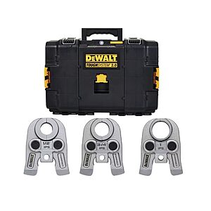 DEWALT Compact IPS Press Jaws Kit, 1/2In. - 1-1/4In., IPS Kit for Press Tool with TOUGHSYSTEM 2.0 BOX (DCE212K) $969.99
