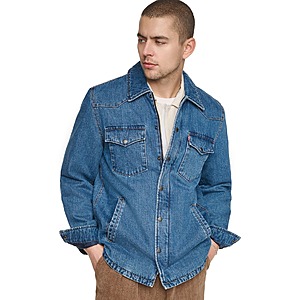 Levi's Men's Denim Filled Shacket (Medium Wash Denim, Size: S-2XL) $29.96 + Free Store Pickup at Macy's or Free Shipping on $39+