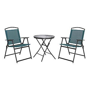 Mainstay Albany Lane 3-Piece Outdoor Bistro Set, 5 colors available, $48, FS, Walmart
