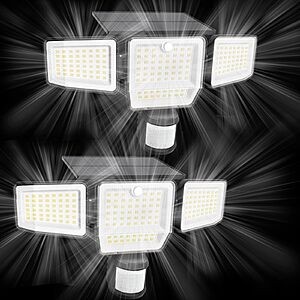 2-Pack SZPOWER 6000LM Solar 4-Head Motion Sensor Flood Lights $15.80 + Free Shipping w/ Prime or on $35+