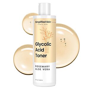 8-oz. Simplified Skin Glycolic Acid Face Toner (8% AHA) $7.49 w/ S&S + Free Shipping w/ Prime or on orders $35+