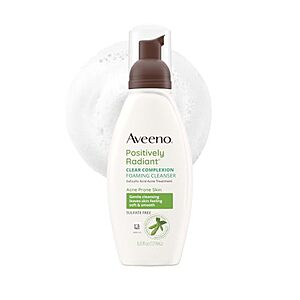[SnS, AC] $3.64* | 6-oz Aveeno Clear Complexion Foaming Facial Cleanser w/ 0.5% Salicylic Acid at Amazon