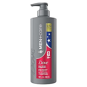 [SnS] $3.30* | 18-Oz Dove Men+Care All Star Comfort Shampoo & Conditioner at Amazon