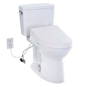 TOTO Drake 2-piece Elongated Toilet with C5 Washlet Bidet Seat $679.99 Free Shipping Costco.com