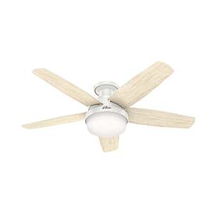 Hunter Avia Low Profile LED 48" Ceiling Fan $99.99 White, Matte Black or Brushed Nickel free shipping Costco.com