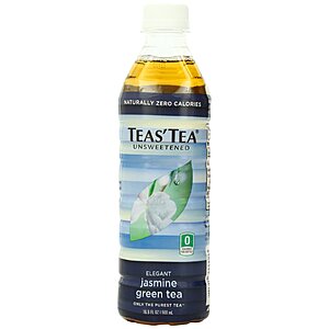 Teas' Tea Jasmine Green Tea, Unsweetened, 16.9 Ounces (Pack of 12) as low as 7.72 after coupon