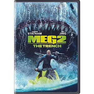 Meg 2: The Trench (DVD) $5.00 + Free Shipping w/ Prime or on $35+