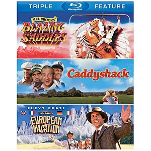 Blazing Saddles / Caddyshack / National Lampoon's European Vacation (Blu-ray) $9.99 + Free Shipping w/ Prime or on $35+