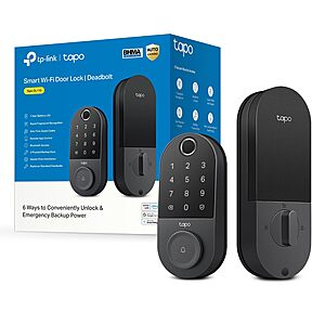 Tapo DL110 Smart Wi-Fi Deadbolt Door Lock w/ Fingerprint Recognition & Touchscreen Keypad $109.98 + Free Shipping